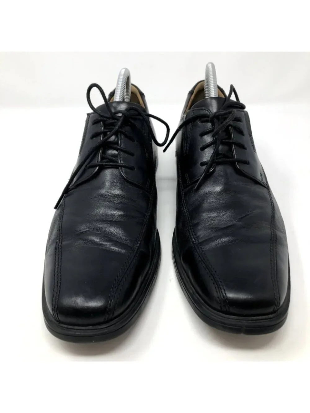 Clarks Shoes Mens 9.5M Black Tilden Walk Oxford Leather Dress Formal Comfort